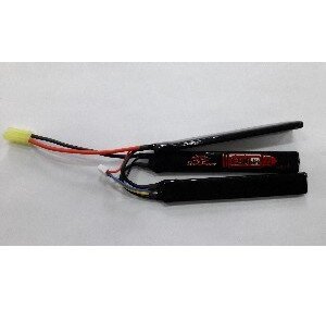 АКБ StormPower 11.1V 1200mAh 20C 3x(126x20x7 mm) трехлепестковый, T-разъем SP-009 / SP-007