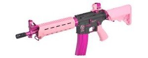 АВТОМАТ ПНЕВМ. G&G CM16 MOD0 UPI Edition, body - plastic РОЗОВЫЙ (130-140 m/s) EGC-16P-UPI-PNB-NCM (101)