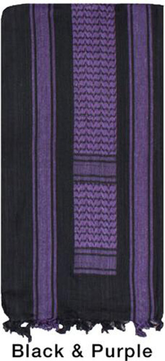 АРАФАТКА Tactical Shemagh Black/Purple Color код DAGGER DI-9011