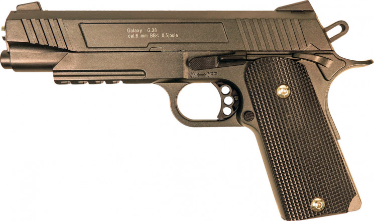 ПИСТОЛЕТ ПНЕВМ. COLT CUSTOM (Galaxy) G.38 SPRING