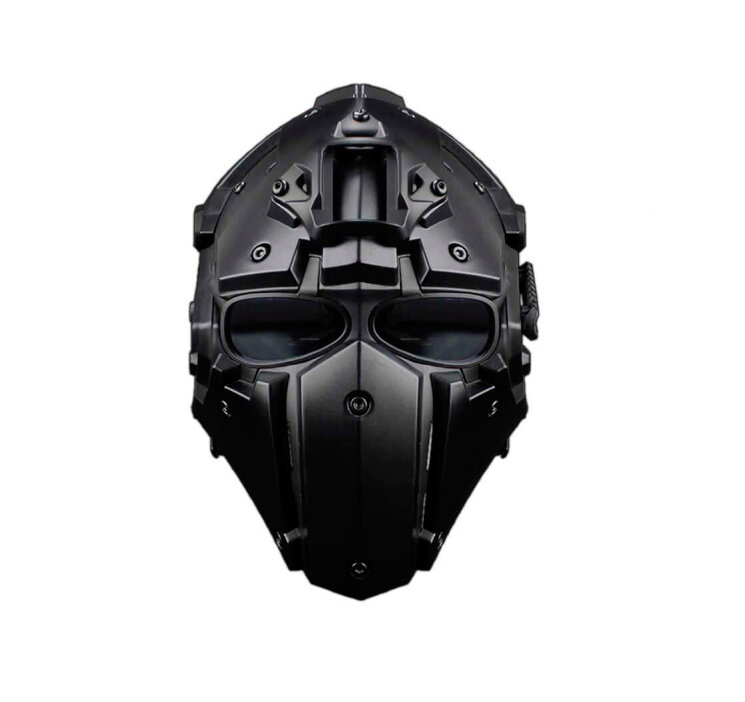 ШЛЕМ ПЛАСТИКОВЫЙ С МАСКОЙ Tactical Full Face AS-HM0123B-TP
