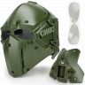 ШЛЕМ ПЛАСТИКОВЫЙ С МАСКОЙ Tactical Full Face AS-HM0123OD-TP