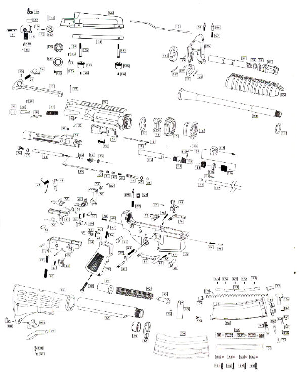 WE M4 Mag Part 132, 133