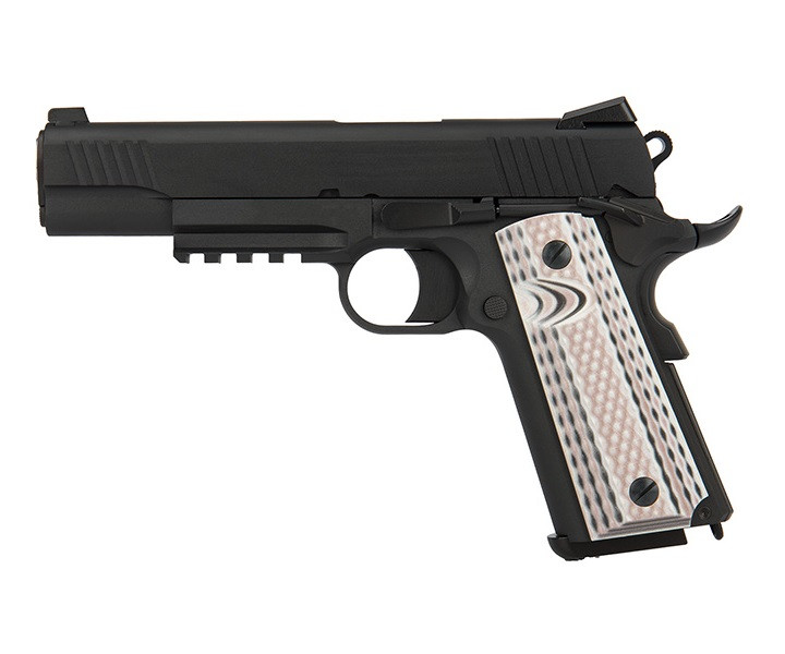 ПИСТОЛЕТ ПНЕВМ. WE COLT M45A1 - Black, металл, WE-E015-BK