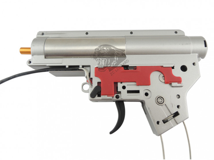 ГИРБОКС High-profile в сборе ver2 QD - шестерни CNC 18:1, быстрая замена пружины, 8mm втулки, микрик, проводка вперед,  ZCAIRSOFT M-14