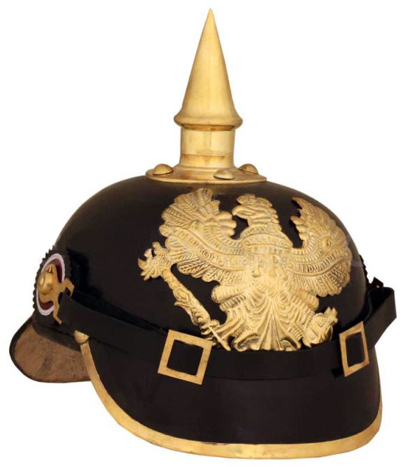 ШЛЕМ PICKELHAUBE ПРУССИЯ M1889 репро кожа код Sturm 16689600 AH6035L