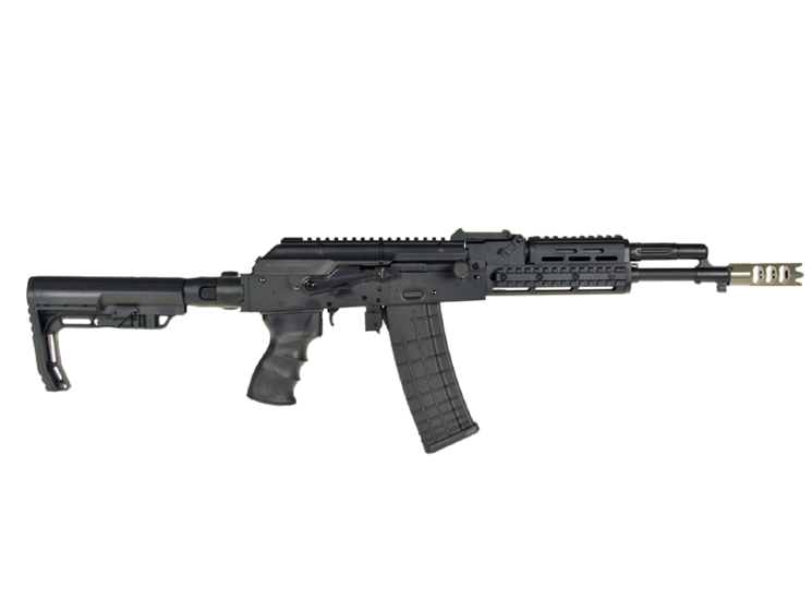 АВТОМАТ ПНЕВМ. CYMA RK-105, AEG, металл, черный пластик, выдвижной приклад, RIS - CM076E