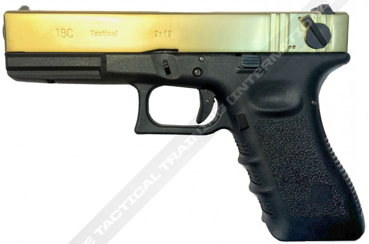 ПИСТОЛЕТ ПНЕВМ. WE GLOCK-18 gen3, авт, металл слайд, Titanium Version WE-G002A-TG