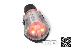 Проблесковый маяк красный FMA Manta Strobe Type 1, черный, TB523