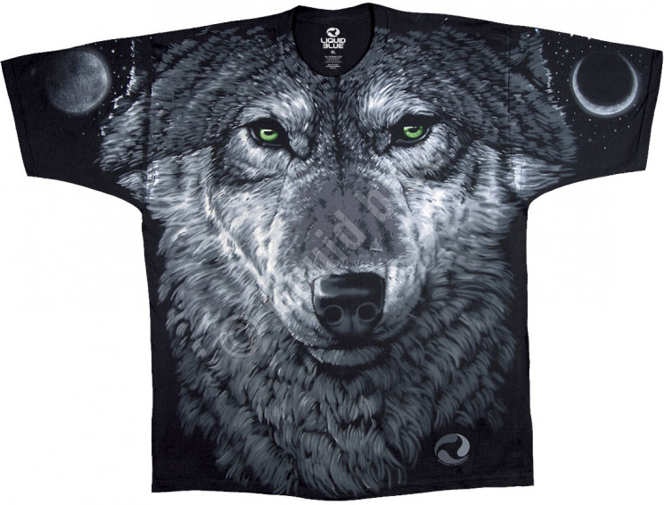 ФУТБОЛКА ARCTIC WOLF BLACK, код LIQUID BLUE 31112