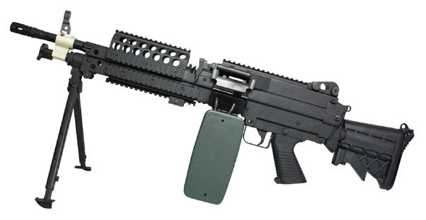 ПУЛЕМЕТ ПНЕВМ. MK46 AEG, A&K, металл, короб