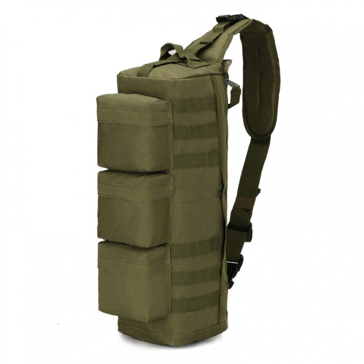СУМКА НАПЛЕЧНАЯ Tactical Go Pack Camping Military (600D) GREEN код AS-BS0012OD
