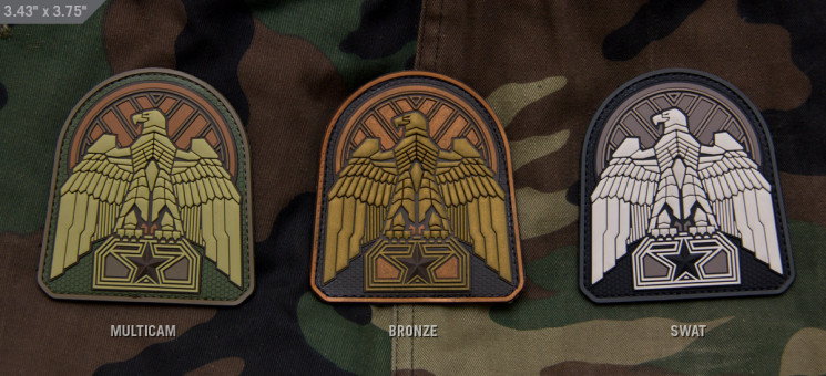 ШЕВРОН ПАТЧ на липучке Industrial Eagle код MSM patch-00181-swat