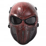 МАСКА с сетчатыми очками PUNISHER Red AS-MS0059R