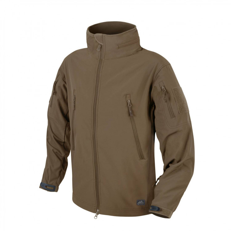 КУРТКА GUNFIGHTER SOFT SHELL WINDBLOCKER- Mud Brown, код HELIKON-TEX KU-GUN-FM-60