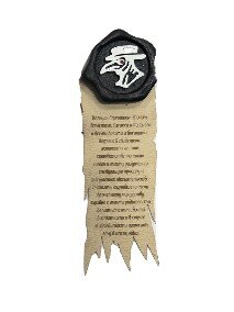 Нашивка PVC/ПВХ с велкро WH40k  Печать Чистоты Чумной Доктор + клятва Гиппократа ZL04550