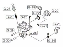 WE GLOCK 17 ДЕТАЛЬ УСМ  Part 27,28