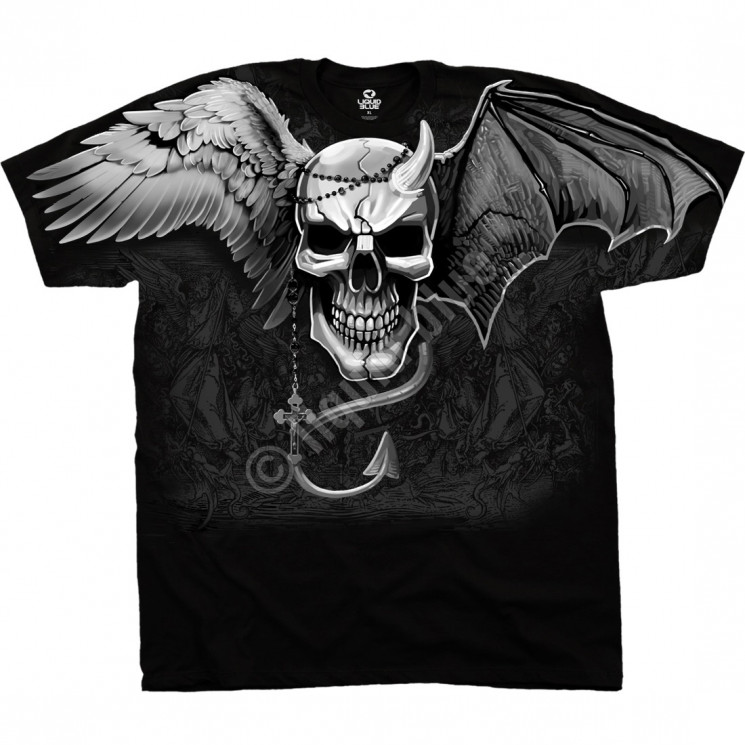 ФУТБОЛКА DEMON ANGEL, код LIQUID BLUE 31718