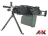 ПУЛЕМЕТ ПНЕВМ. M249 PARA, A&K, металл, пластик, скл. приклад, электрокороб - M249(PARA)