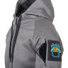 КУРТКА Urban Tactical Hoodie (FullZip)® - Melange Grey, код HELIKON-TEX BL-UHF-PO-M3