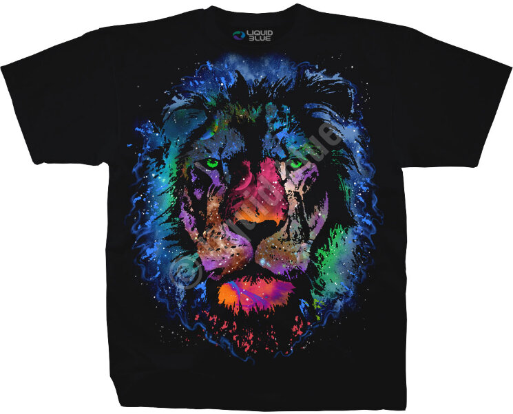 ФУТБОЛКА COSMIC LION, код LIQUID BLUE 31186