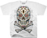 ФУТБОЛКА FLORAL SKULL, код LIQUID BLUE 21730