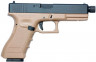 ПИСТОЛЕТ ПНЕВМ. KJW GLOCK G18 GBB CO2, авт., ствол с резьбой, мет. слайд, модель - KP-18 TBC CO2-TAN